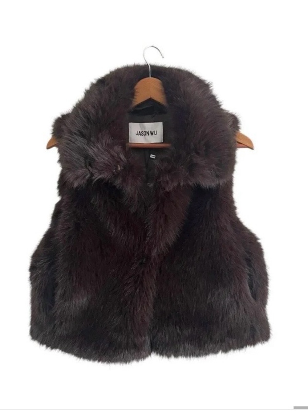 🤎Jason Wu Crop Faux Fur Vest🤎